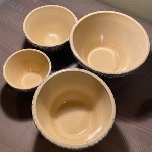 Vintage ROBINSON-RANSBOTTOM Mixing Bowls Complete Set